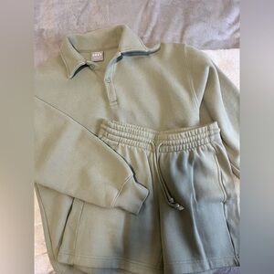 ARITZIA TNA COZY FLEECE BOYFRIEND SET